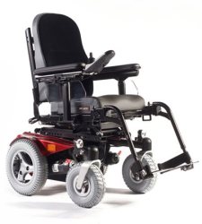 Beispiel eines elektrischen Rollstuhls für den Außenbereich: Der Jive R² von QUICKIE
