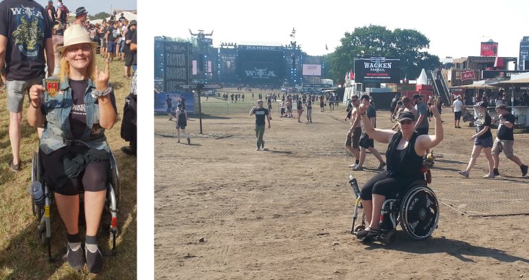 Impressionen vom Wacken 2018 im Rollstuhl