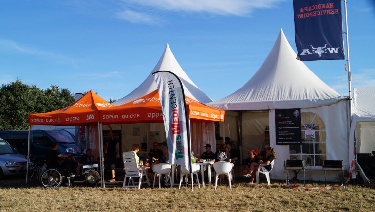 Servicestation für Rollstuhlfahrer - Wacken 2018